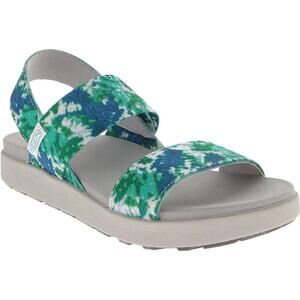 New Keen Elle Backstrap Sandals Porcelain Tie Dye Women’s 5 Blue Green